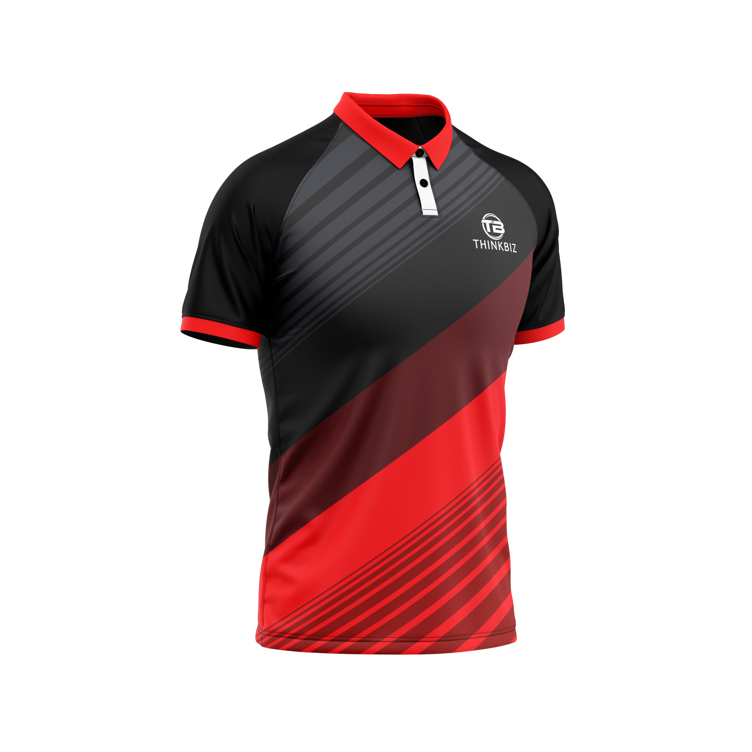 Polo Half Sleeve Black & Red – thinkbizinternational